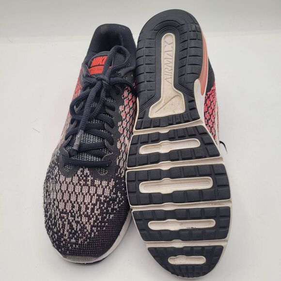 Nike Air Max Sequent 2 852465-004 Black Pink Running Shoes Sneaker Size 7 Airmax - Picture 6 of 9